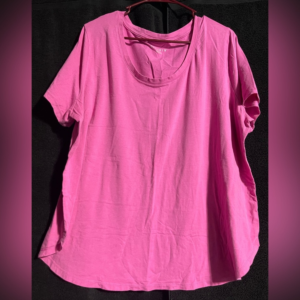 Ava & Viv Bright Pink Short Sleeve Tee